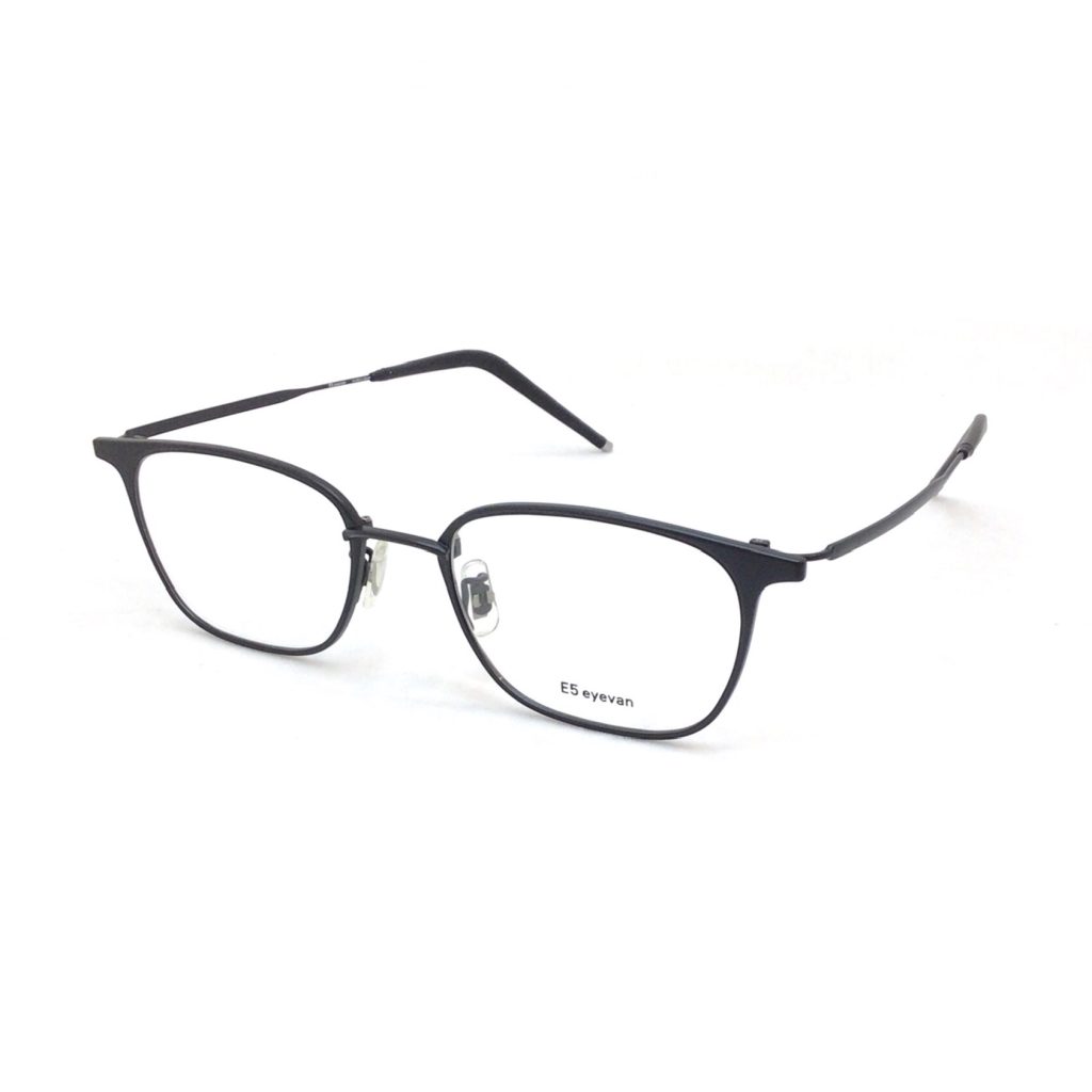 モデル名：m22 MBK/MBK、メーカー名：E5 eyevan、眼鏡フレーム